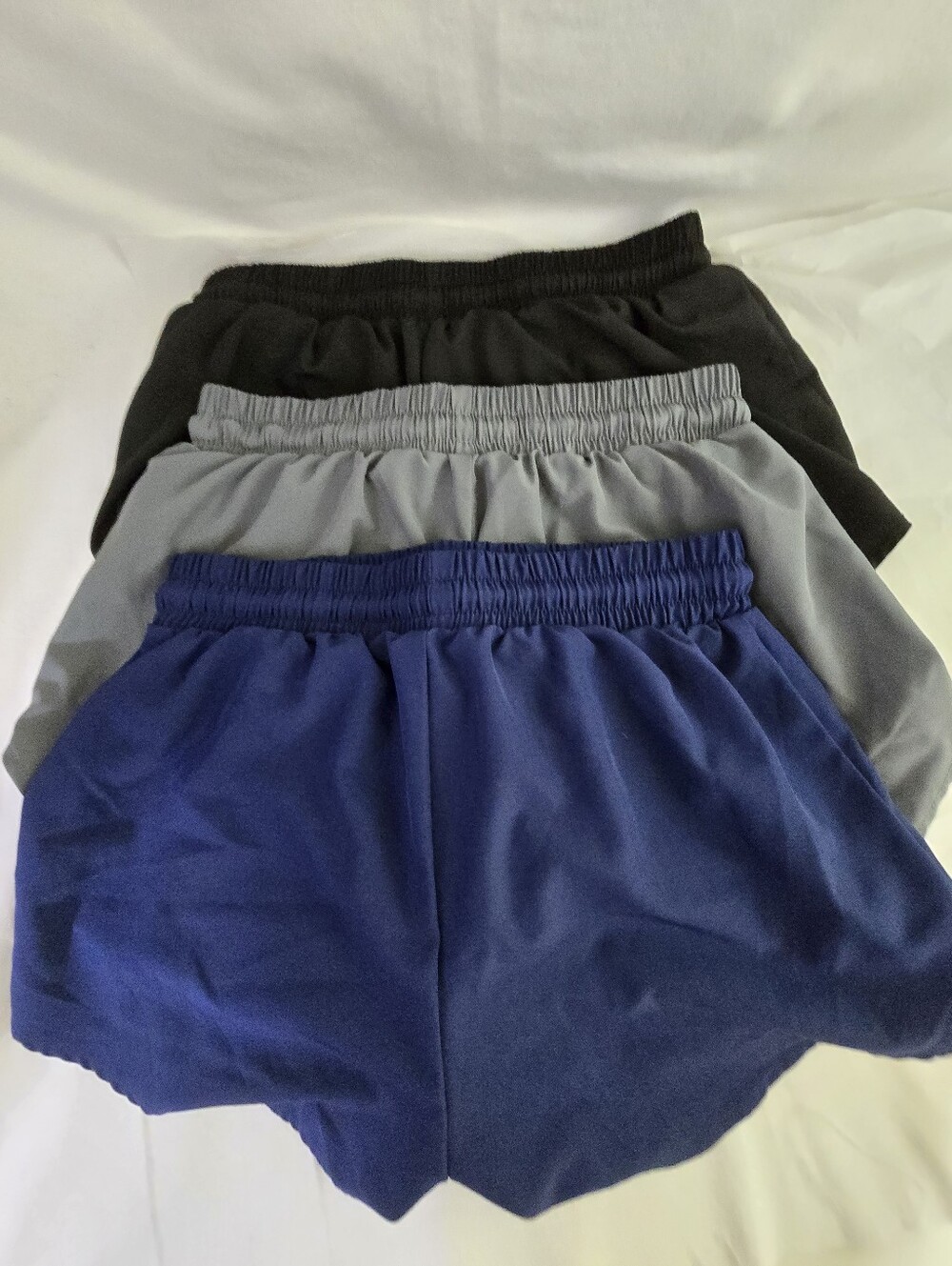 Lot of 3 YOAKUKA Women’s 2-in-1 Running Shorts Medium Black Gray Navy Athletic - Picture 3 of 8